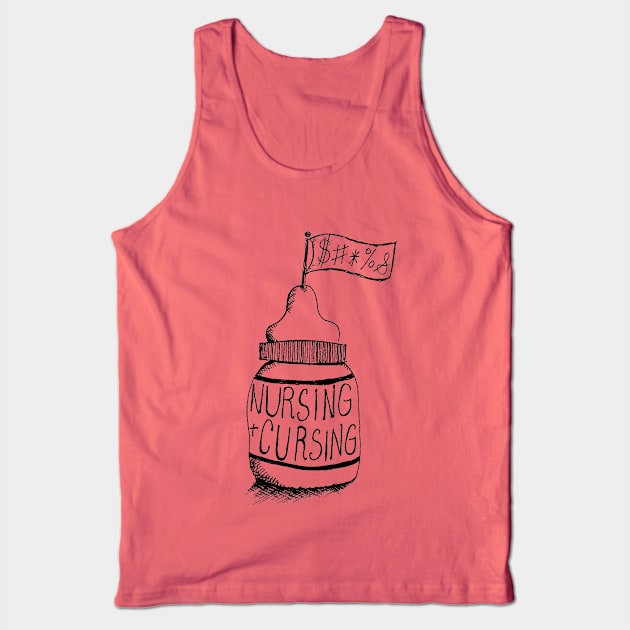 Nursing & Cursing Podcast Logo Tank Top by Nursing & Cursing Podcast